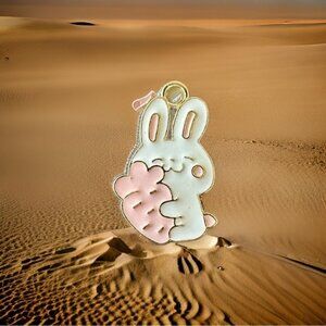 🔴 5 for $10 ONE Bunny Charm Pendant for Jewelry Making